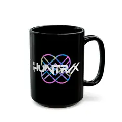 GENERICO - Taza negra HUNTRIX Kpop Demon Hunters