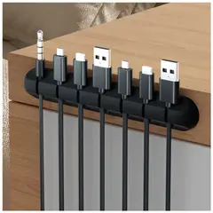 GENERICO - Pack 2 Organizadores de Cables Versión Premium 7 espacios