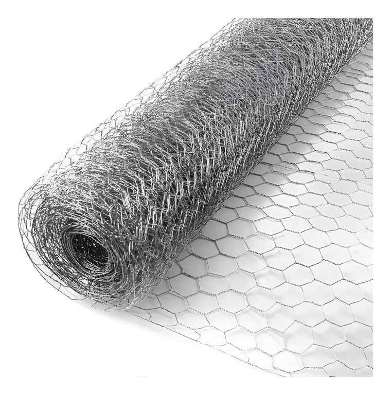Tejido Malla Hexagonal Gallinera Largo Acero Inoxidable