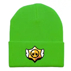 GENERICO - Beanie Spike Brawl Stars Verde Peluche - Niños y Adultos