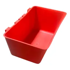 GENERICO - PACK X3 COMEDERO BEBEDERO ROJO PARA AVE GRANDE PARA POLLO