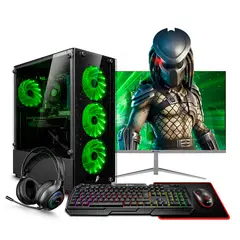 RYZEN - Pc Gamer AMD 5 5600GT 16gb 500GB 22" Mipclista Green COMPUTADORA