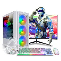 RYZEN - Pc Gamer AMD 7 5700G 16gb 500GB 24 Mipclista White COMPUTADORA