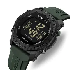 NAVIFORCE - Reloj 7104 Digital Correa Verde de Silicona