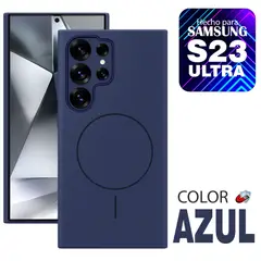 GENERICO - Case MagSafe Compatible para Samsung S23 ULTRA Azul