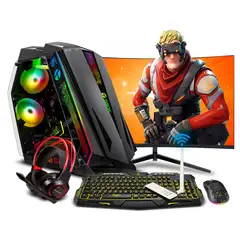 RYZEN - Pc Gamer AMD 7 5700G 16gb 500GB 24 RTX3050 6GB Mipclista RGB COMPUTADORA