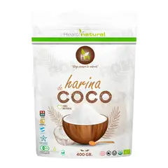 HEALTHNATURAL - HARINA DE COCO EN POLVO 400G