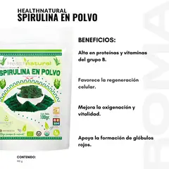 HEALTHNATURAL - SPIRULINA EN POLVO 100G