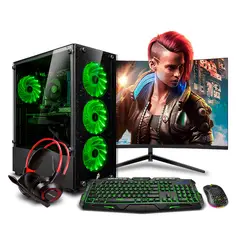 RYZEN - Pc Gamer AMD 5 9600X 16GBDDR5 500GB 24 RTX5050 8GB Mipclista HYDRA COMPUTADORA