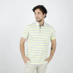 PIERRE CARDIN - POLO MC BOX JERSEY LISTADO ETQ AZUL PC-6284POO