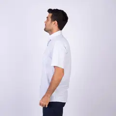 PIERRE CARDIN - CAMISA MC COLOR ENTERO ETQ AZUL PC-62636CAA