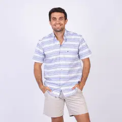 PIERRE CARDIN - CAMISA MC ETQ AZUL PC-62637CAA