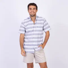 PIERRE CARDIN - CAMISA MC ETQ AZUL PC-62637CAA