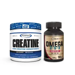 GASPARI NUTRITION - Pack Creatina Gaspari 300 g + Omega 3 6 9 ZENDLAB 150 CAPS