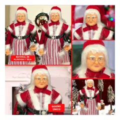 RYBIU IMPORT - Mamanuela Grande de 60cm con Pantalon en Rojo