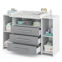GENERICO - Cómoda Infantil Premium Gris Armado Mateos - Muebles Gaudi