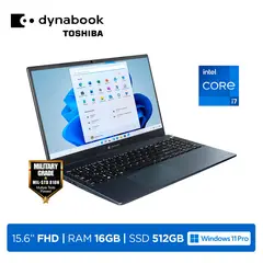 TOSHIBA - Laptop Dynabook Tecra A50-J15 Core i7-1165G7 16GB 512GB 156 FHD LAN Windows 11 Pro Black