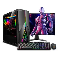 RYZEN - Pc Gamer AMD 7 7800X3D 32GB DDR5 1TB 27 RTX5060TI 16GB Mipclista ULTRA COMPUTADORA