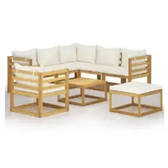 DMUEBLES - Sofá terraza Mobiliari Oxford 8 piezas blanco