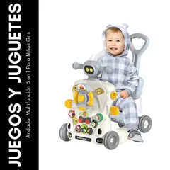 GENERICO - Andador Multifunción 6 en 1 Para Niños Gris