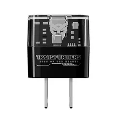 TRANSFORMERS - Cargador De Pared 20W Con Conector USB-C y USB-A TF-K05 Negro