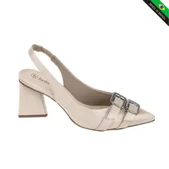 BEBECE - ZAPATO TACO BLOCK BEBECÉ T7024-306-23 CREMA