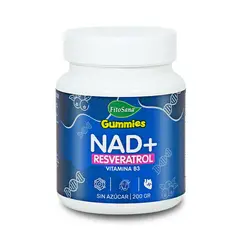 FITOSANA - GUMMIES NAD+ RESVERATROL VITAMINA B3 - GOMITAS FUNCIONALES CON UVA MAIZ MORADO Y GRANADA 200G