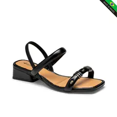 MISSISSIPI - SANDALIA TACO BLOCK ME340-ME342-0001 PRETO