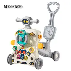 BIBI - Andador caminador para bebe 6 en 1 plomo