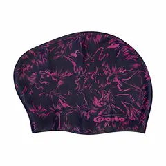 PORTO - Gorro De Natación Volumen Con Diseño Negro