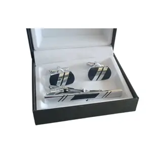 GENERICO - Set Gemelos con Pisa Corbata - Plateado