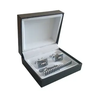 GENERICO - Set Gemelos con Pisa Corbata - Plateado