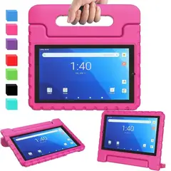 GENERICO - Funda para iPad 7ma Gen 102 de Maleta Goma Fucsia