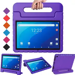 GENERICO - Funda para iPad 9na Gen 102 de Maleta Goma Morada