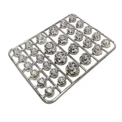 GENERICO - Tapa Para Tuercas De Motocicleta Perno Hexagonal Tornillo Decorativo Silver x30PCS
