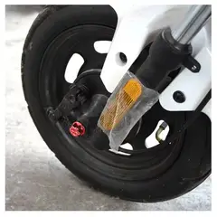 GENERICO - Tapa Para Tuercas De Motocicleta Perno Hexagonal Tornillo Decorativo Rojo x30PCS