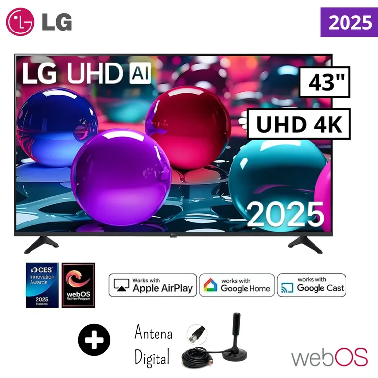 Televisor 43" 4K Uhd Smart TV IA Thinq 43UA7300PSB