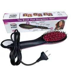 GENERICO - Cepillo Alisador Eléctrico de Cabello con Pantalla LCD Digital - Cerámica