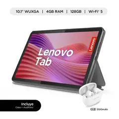 LENOVO - Tablet M10 WiFi + Earbuds TB311FU con Folio Case y TWS E310