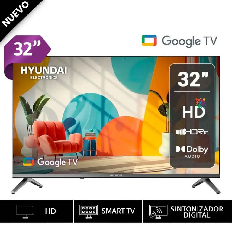 TELEVISOR 32 SMART TV GOOGLE TV HD LED - HYLED3254GiM