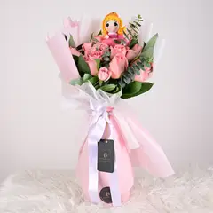 GENERICO - Ramo Aurora + Amigurumi - Princesas - Ramo de flores