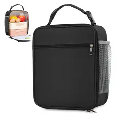 KELLER - Lonchera Térmica Impermeable con Asa Negro B79