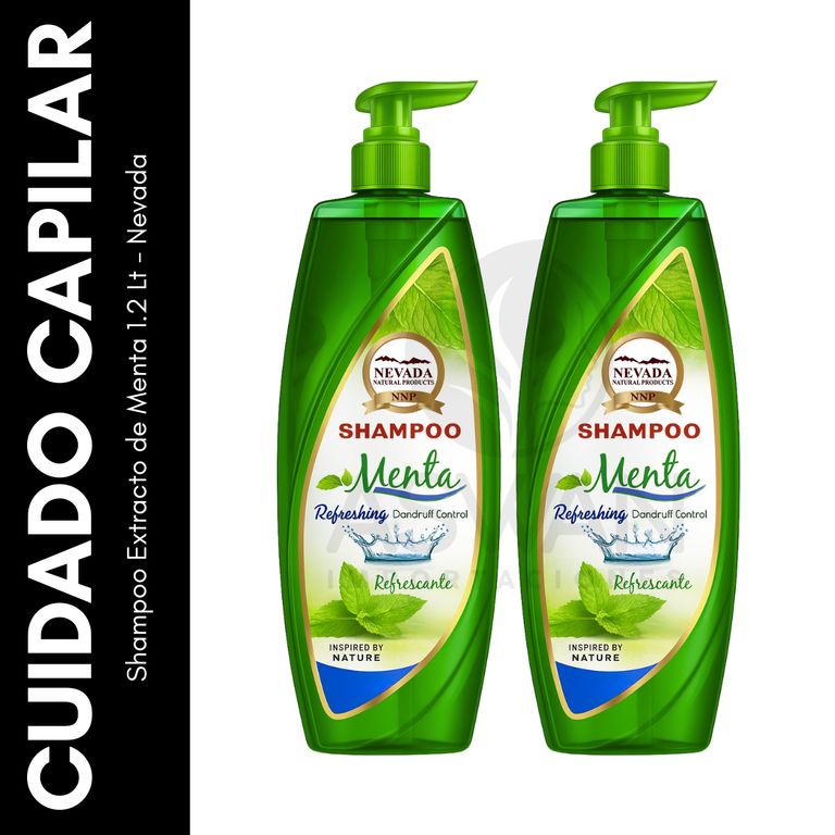 Pack x2 Shampoo Extracto de Menta 12 Lt - Nevada