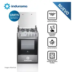 INDURAMA - Cocina a Gas Olvera QZ 4 Hornillas - Croma