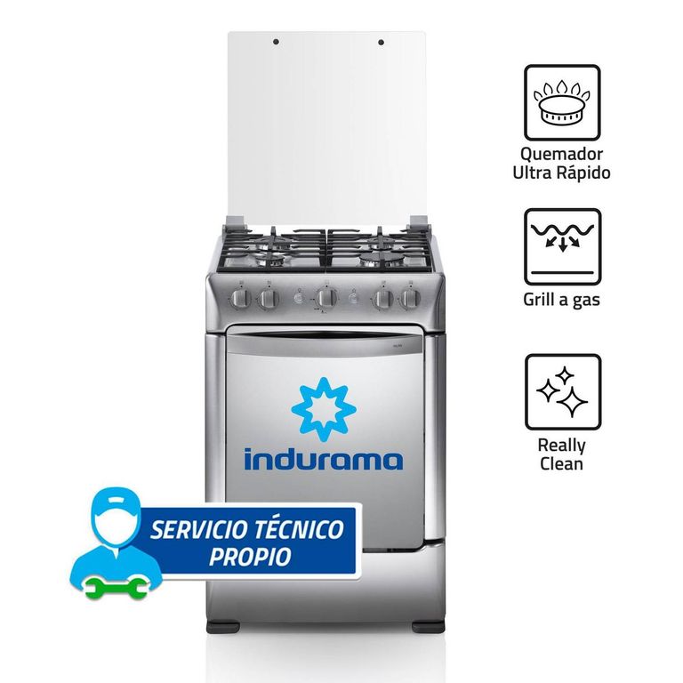 Cocina a Gas 4 Hornillas Milán Zafiro Croma
