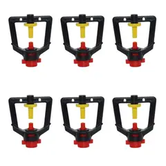 GENERICO - PACK X6 MICRO ASPERSOR DE RIEGO HIDROPONÍA GIRATORIO