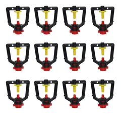 GENERICO - PACK X12 MICRO ASPERSOR DE RIEGO HIDROPONÍA GIRATORIO