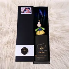 GENERICO - Box Luxury Tulipanes Azul + Mulán - Arreglo floral