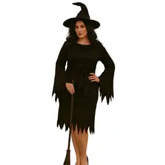 GENERICO - Disfraz de bruja Wicked Witch TALLA STANDARD