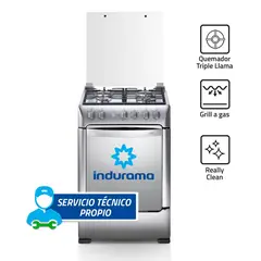 INDURAMA - Cocina a Gas de 4 Hornillas Florencia Zafiro Croma